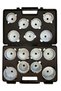 15 Pieces Stone Type Oil Filter Removal Key Set Set