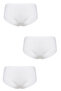 Women's 3-Piece Lace Modal Soft Comfortable High Waist Bato Panties - 2