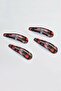 Women's Red Leopard Snap Buckle Set - 2