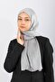Satin Crinkle - Silver Gray