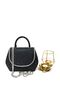 Black Sea Bream Material Stone Chain Strap New Season Women's Evening Dress Porfoy Wedding Clutch Bag - 7
