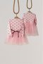 Pink Polka Dot Detailed Long Sleeve Baby Girl Dress - 6