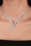 Stylish Shiny Crystal Jewelled Evening Dress Necklace and Earring Set Necklace Set for Special Nights - 2