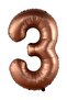 74 Cm Brown Number Age Foil Balloon - 4