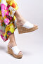 Ulnaserine Women's Heeled Slippers0012699 White - 2