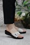 Minerva Velcro Beige Women's Slippers