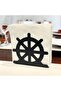 Rudder Themed Black Metal Napkin Holder - 2