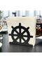 Rudder Themed Black Metal Napkin Holder - 4