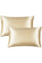 Ant Silk Satin 50X70 cm Pillowcase 2 Pieces Curly Hair Beige2 Pieces - 2