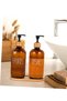 Barns Hand and Dish Soap Dispenser, 500 ml 500 ml Bamboo Tray Kitchen Soap Dispenser Set, Liquid Soap Dispenser - 6