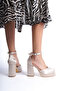 Ten Satin Women's Closed-Front Platform Heeled Shoes Bg1115-119-0003 - 2