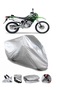 Motorcycle Tarpaulin Waterproof Durable Fabric Compatible With Kawasaki KLX 250 Rear Bag