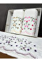 3-Piece Embroidered Boxed Dowry 50x90 Velvet Hand and Face Towels - 2