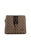 Casual Women's Shoulder Bag with Mink Logo - 3
