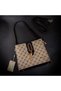 Casual Women's Shoulder Bag with Mink Logo - 6