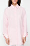 Light Pink Cuffed Detailed Woven Shirt TCTSS24TG00052 - 5