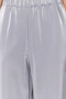 Antrasit Saten Wide Leg/Geniş Paça Lastikli Dokuma Pantolon TWOSS24PL00086 - 4
