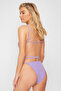 Lila Bağlamalı Normal Paça Bikini Altı TBESS22BA0045 - 3