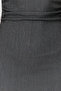 Anthracite Strapless Gathered Fitted Midi Flexible Knitted Pencil Dress TWOSS24EL00287 - 3