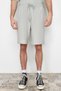 Limited Edition Stone Oversize/Wide Cut Textured Wrinkle-Free Ottoman Shorts Tmnss24Sr00037 - 4