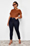 Koyu Mavi Ekstra Esnek/Stretch Büyük Beden Skinny Jeans TBBSS24CJ00006 - 3