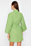 Mini Woven 100% Cotton Kimono & Kaftan with Green Belt TBESS23KM00080 - 4