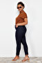 Koyu Mavi Ekstra Esnek/Stretch Büyük Beden Skinny Jeans TBBSS24CJ00006 - 2