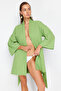 Mini Woven 100% Cotton Kimono & Kaftan with Green Belt TBESS23KM00080 - 2
