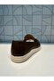 191 Brown Genuine Leather Loafer Daily Comfortable Light Style And Orthopedic Shoes - 6