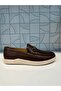 191 Brown Genuine Leather Loafer Daily Comfortable Light Style And Orthopedic Shoes - 4