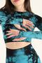 Seamless Push-up Recovery Tie-Dye Pattern Sports Leggings Set - 5