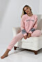 Fawn 3012 Plush Welsoft Fleece Winter Soft Women's Pajama Set - 2