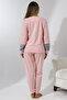 Fawn 3012 Plush Welsoft Fleece Winter Soft Women's Pajama Set - 5