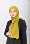 Natural Crepe Shawl - Oil Green - 4