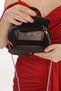 Black Sea Bream Material Stone Chain Strap New Season Women's Evening Dress Porfoy Wedding Clutch Bag - 6