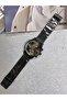 Roman Numeral Steel Mesh Cord Men's Wristwatch - 2