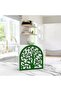 Tree of Life Themed Green Metal Napkin Holder - 7