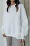 Three Thread Raised Unprinted Oversize Unisex Sweatshirt - 3
