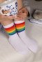 Men's Socks Women's Socks Patterned Colorful Sports Socks Patterned Socket Socks 4 Pieces - 7