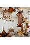 74 Cm Brown Number Age Foil Balloon - 4