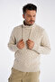 Men's Pipe Collar Hair Braided Knitwear Wool Sweater TRIST-5322 - 4