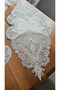 Linen Gardenia Wearing Laced Luxury Living Room Set 5 Pieces Cream - 4