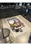 Multicolored Surrealist Design Figure Patterned Creative Modern Decorative Carpet 3449 - 3