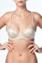 3592 Women's Black No-Cover No Pad Underwire Satin Daily Non-Padded Gathering Minimizer Reducing Bra 3592 - 2