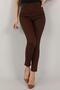 Maria Women's Dark Brown Super High Waist Comfort Lycra Mom Denim Trousers Jeans - 2