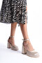 Ten Satin Women's Closed-Front Platform Heeled Shoes Bg1115-119-0003 - 4