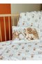 Baby Crib, Park Bed, Mother's Side 100x150 Duvet Cover-70x130 Sheet Set, Cotton Satin-Baby Bear - 2