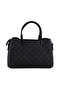 Black Medium Size Women's Logo Daily Handbag - 3