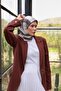 وشاح قطني رقيق بنمط الشعار - 2