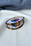 Eye Detailed Mother of Pearl Bone Latch Buckle (7 CM.) - 3